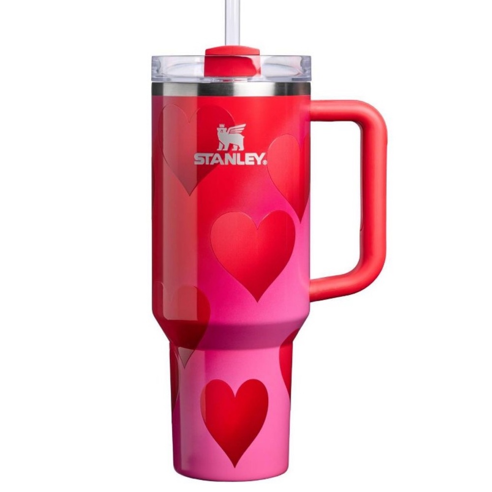 Stanley 40oz H20 Flowstate Quencher Tumbler Rouge Heart Gradient NWT